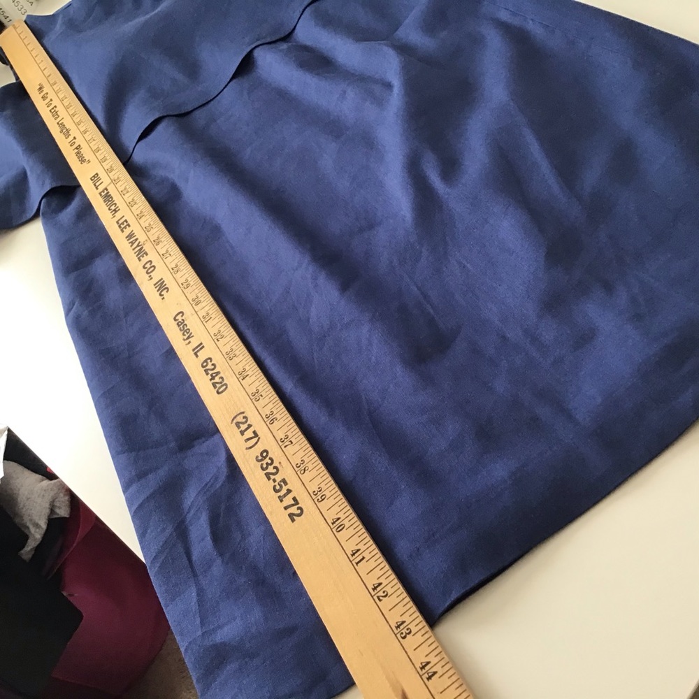 Dress 12 NWT $159 tag Ocean Blue One Shoulder Antonio M - Picture 9 of 10